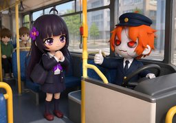 到站前请提醒我のイラスト
