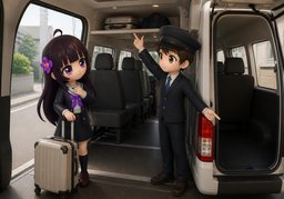 可以带〜上车吗？のイラスト