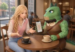 会晚点吗？のイラスト