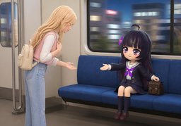 可以〜座位吗？のイラスト