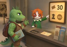 〜收费吗？のイラスト