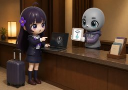 Wi-Fi〜吗？のイラスト