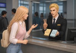 这趟车还有票吗？のイラスト