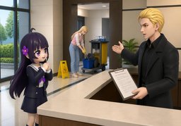 公共区域什么时候清洁？のイラスト
