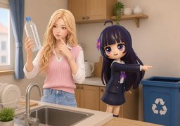 〜是可回收物吗？のイラスト