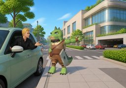 〜有停车位のイラスト