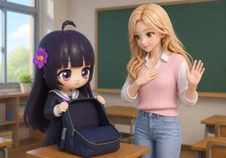 我忘带了のイラスト