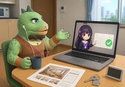 看房时间可以改到〜吗？のイラスト