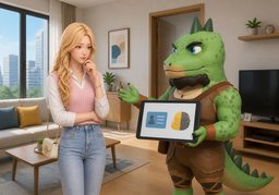 押金可以少交吗？のイラスト