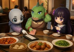 〜怎么分摊？のイラスト