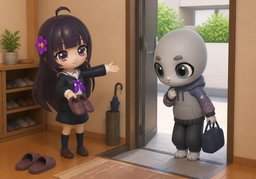 很高兴你来のイラスト