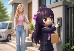 到了请按门铃のイラスト