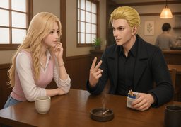 我吸烟のイラスト