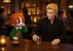 我喝酒のイラスト