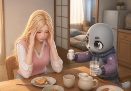 头痛のイラスト