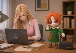 反复发作のイラスト
