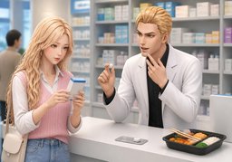 〜是口服还是外用？のイラスト