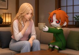 喝点温水のイラスト