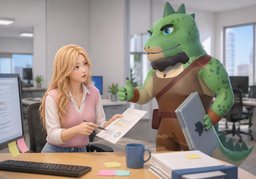 我晚点再问你のイラスト