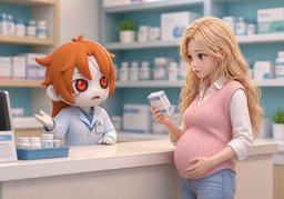 你现在怀孕或在哺乳吗？のイラスト