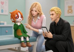 记下症状のイラスト
