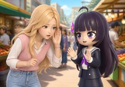 请慢一点说のイラスト