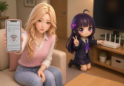 无法上网のイラスト