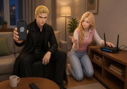 重新连接无线网络のイラスト