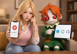 无法登录のイラスト