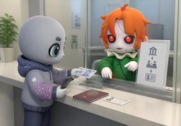 怎么换〜？のイラスト