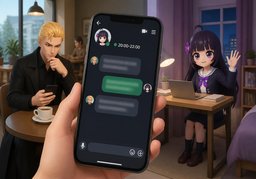 〜什么时候在线？のイラスト