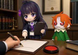 可以委托〜代办吗？のイラスト