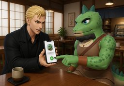 账号是〜のイラスト