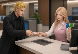 我要存入〜元现金のイラスト