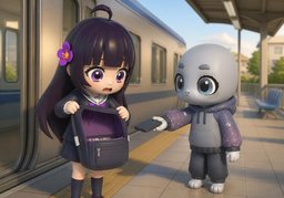 我忘带〜，怎么办？のイラスト