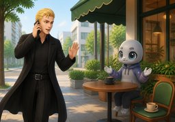 我会迟到〜分钟のイラスト