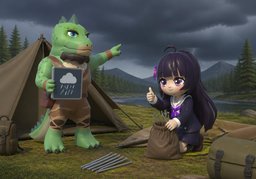 依赖于〜のイラスト