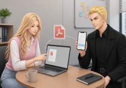 我发给你〜のイラスト