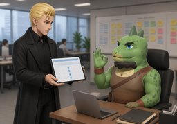 每〜汇报一次可以吗？のイラスト