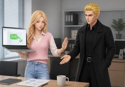 还需要我跟进吗？のイラスト