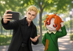 摆个姿势のイラスト