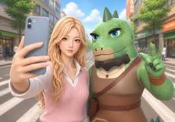 别歪头のイラスト