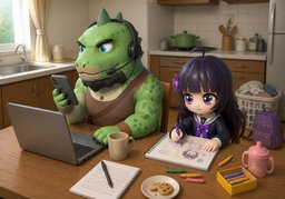 我受够了のイラスト
