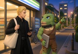 走路就能到のイラスト