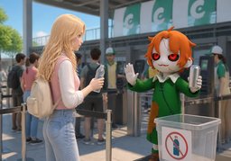 不允许带〜のイラスト