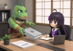先暂定のイラスト