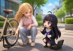 能不能帮个忙？のイラスト