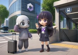 有多远？のイラスト