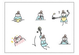 过日子のイラスト