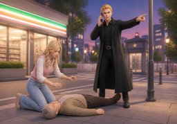 请帮我报警のイラスト